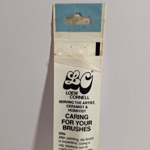 Vintage Loew Cornell 7300 Size 6 Flat Shader Synthetic Hair Brush All Media New - Picture 6 of 8